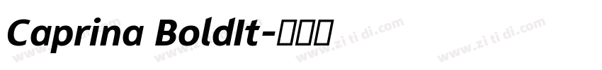 Caprina BoldIt字体转换